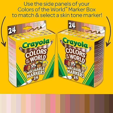 Crayola® Colors of the World Multicultural Markers (24 ct) – PaperWorm