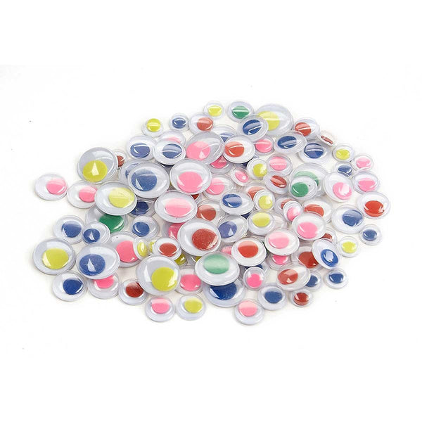 Googly Eyes Peel & Stick Pack (Round Colored) PaperWorm