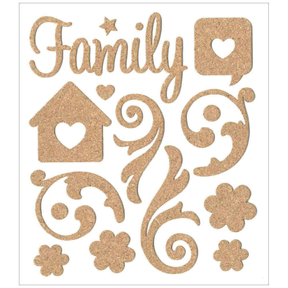MultiCraft® Cork Elements Stickers