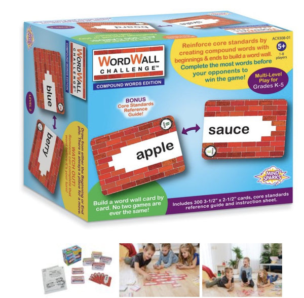 Mind Sparks® Wordwall Challenge Card Game PaperWorm