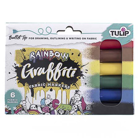 Tulip® Bullet Tip Fabric Markers (6/set) – PaperWorm