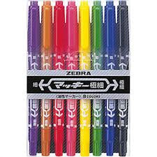 Zebra Ex-Mckie Twin Nib Permanent Marker – PaperWorm