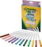 Crayola® Bright Supertips Pastel Washable Marker (12 ct)