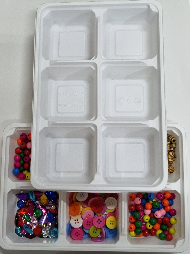 Sorting Containers Trays Sorting Tray 6 Slots – PaperWorm