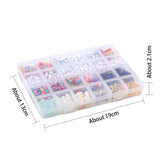 Assorted beads 931pc (24 compartments)