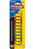 Bazic Colored Book Rings (25 mm)