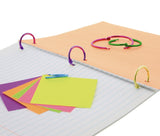 Bazic Colored Book Rings (25 mm)