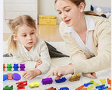 Educational Toy Counting Bear / Rainbow Stone Set