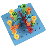 Educational Toy Bubbles & Blocks Stacker Pegs