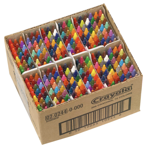 Crayola Jumbo Classpack Crayon, Assorted - 200 count