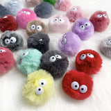 Furry Ball Toy with Eyes