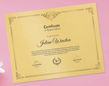 Metallic Certificate Cards A4
