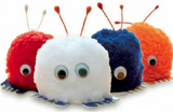 Furry Ball Toy with Eyes
