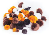 Pom Poms Animal Assorted 100pcs