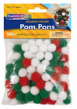 Creativity Street 0.5" Pom Pom Assortment