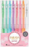 Zebra Sarasa Mik Colours 0.5mm - 8 Pen Set