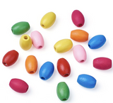 Colored Wood Beads