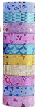 Washi Tape Glitter (10 rolls)