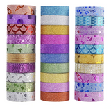 Washi Tape Glitter (10 rolls)