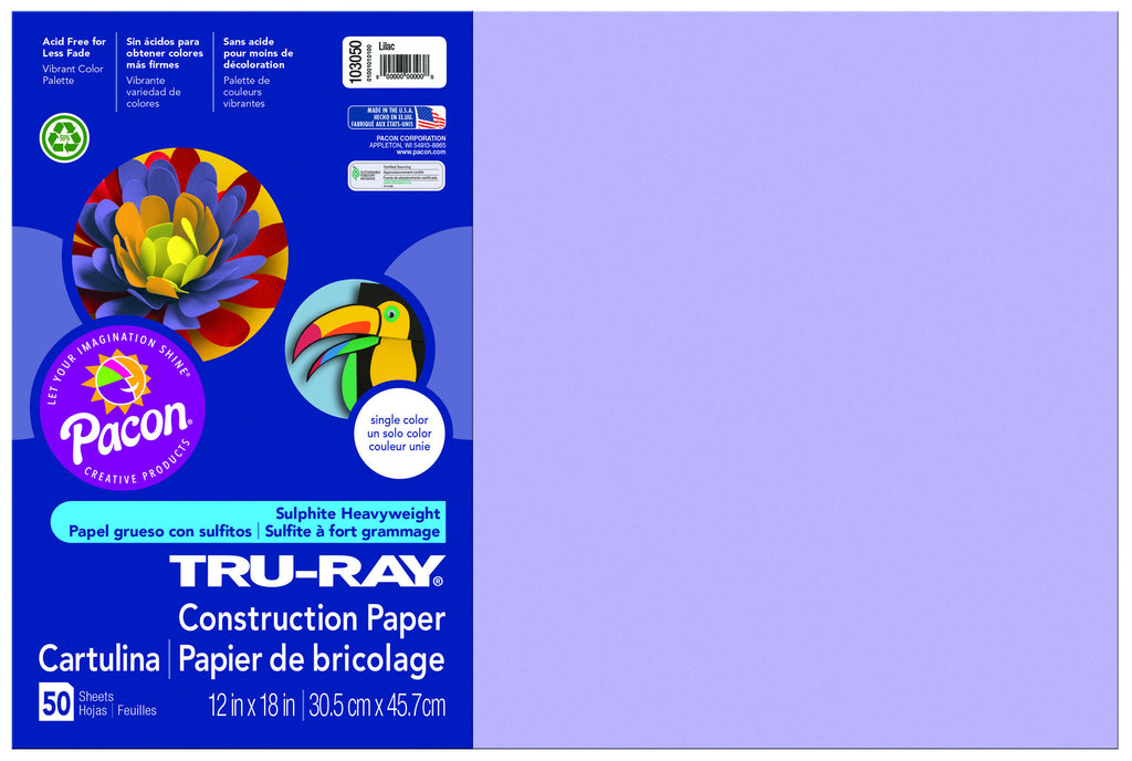 Tru-Ray Construction Paper, Brilliant Lime, 12 Proper 18, 50 Sheets Per  Pack, 5 Packs