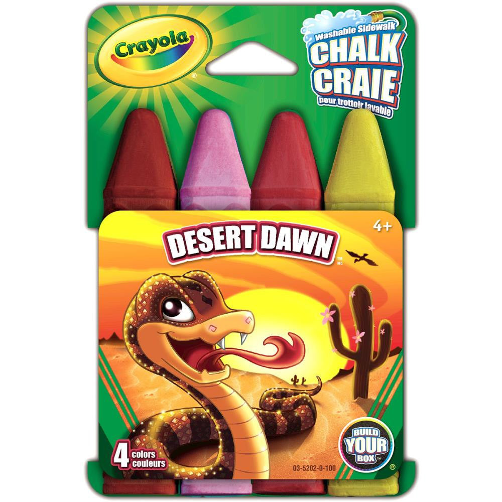 Crayola Sidewalk Chalk, Washable, Tie Dye, 4+, Pantry