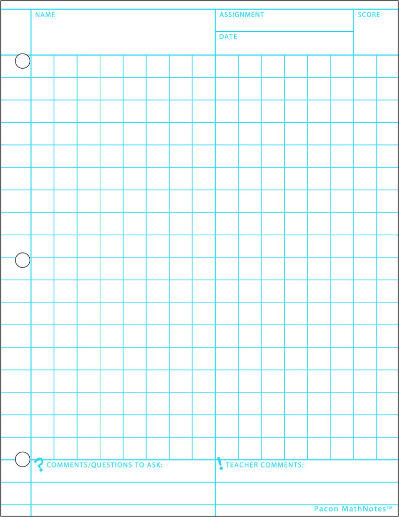 Pacon® Math Notes – PaperWorm
