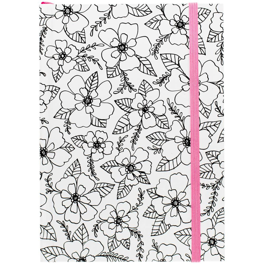 Hall Pass Adult Coloring Notebook W/Elastic Band