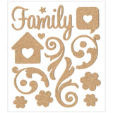 MultiCraft® Cork Elements Stickers