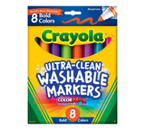 Crayola® Ultra-Clean Washable Broad Line Markers (8 ct)