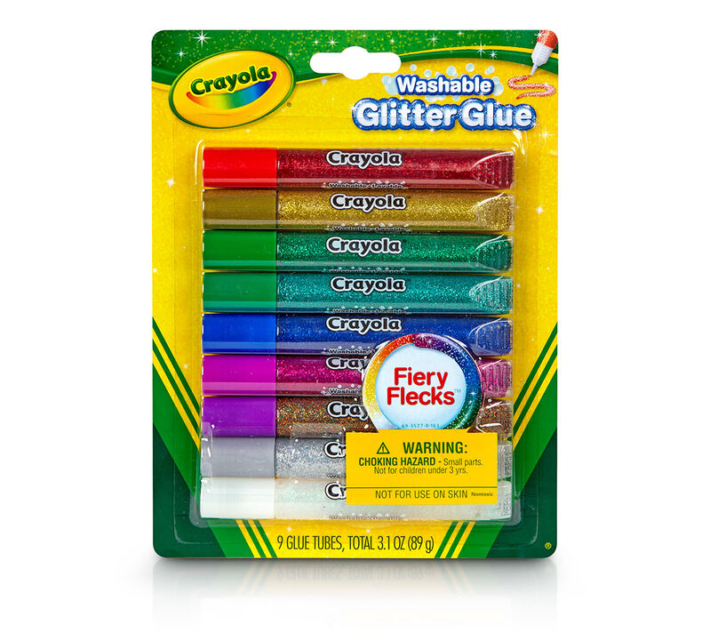 Elmer's Washable Glitter Glue, 6 oz Bottles, 3-Pack, Blu