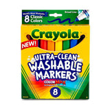 Crayola® Ultra-Clean Washable Broad Line Markers (8 ct)