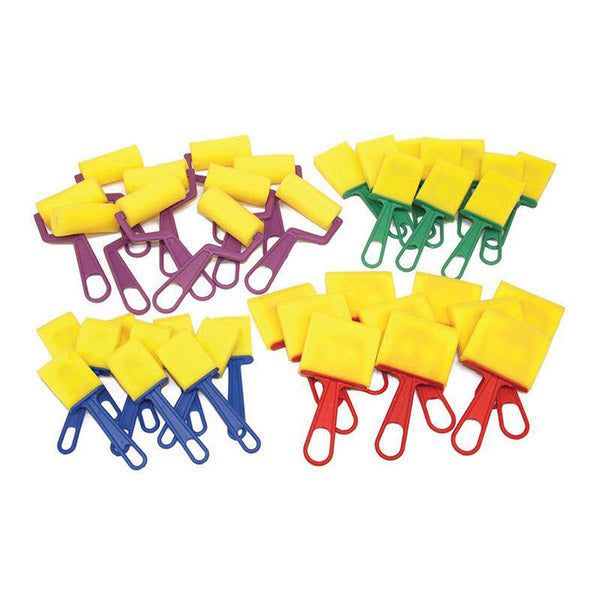 Creativity Street® Foam Brush & Roller Classroom Pack Assortment (40 pcs)