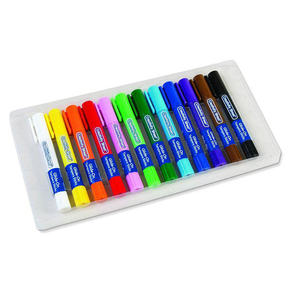 Creativity Street® Glide-On Tempera Paint Sticks (12/set) - Primary Colors
