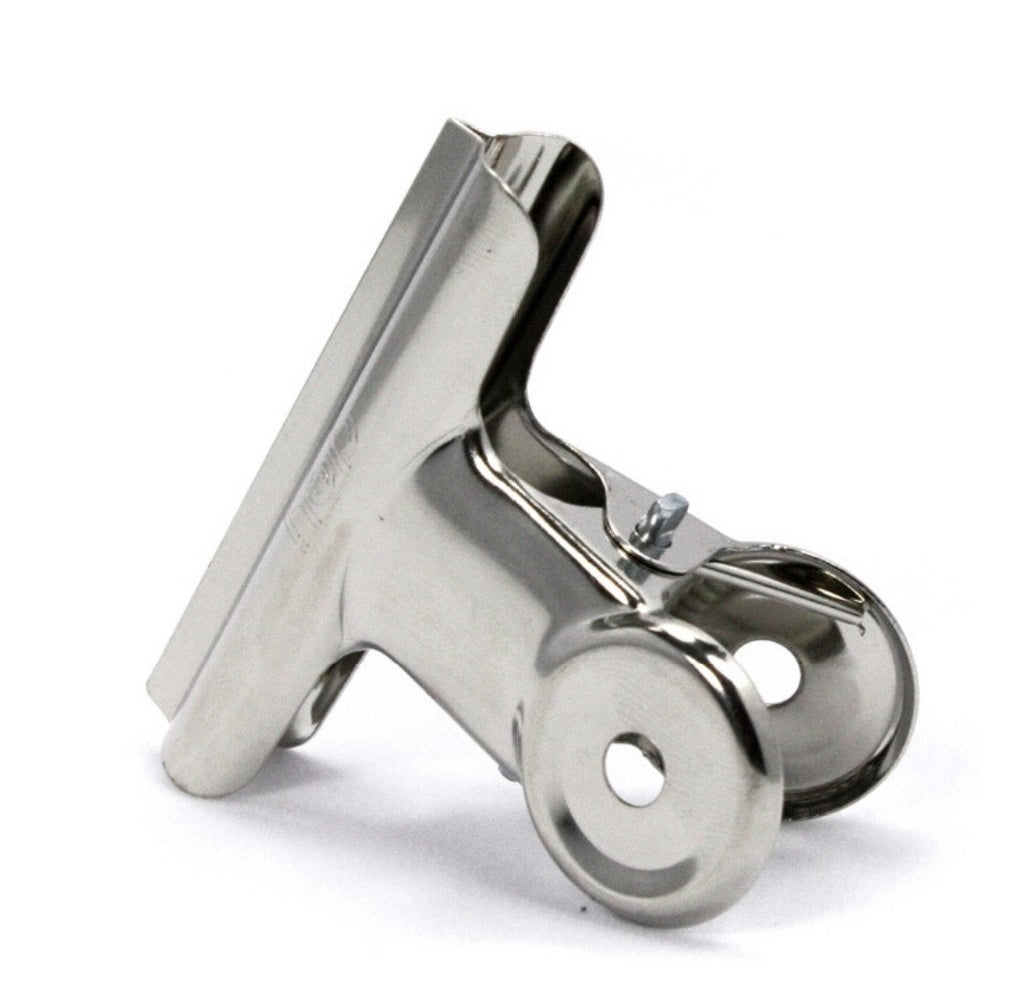 Folder Clips Round Spring Chrome Metal Spring Clip (Round) – PaperWorm