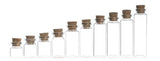 Mini Glass Containers with Cork Stoppers