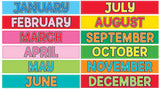 HyGloss Monthly Flash Cards