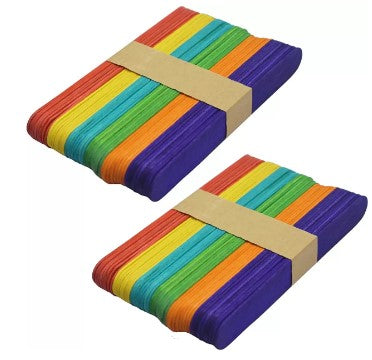 Ice Cream Wood Craft Sticks (Colored)