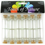 Midwest Design Mini Glass Containers with Cork Stoppers Set