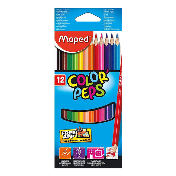 Maped® Color Peps Triangular Colored Pencils – PaperWorm