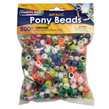 Creativity Street® Pony Beads (Assorted Metallic)