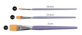 Pebeo Artist Synthetic Paint Brushes Set (Flat)