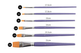 Pebeo Artist Synthetic Paint Brushes Set (Flat)