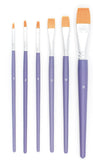 Pebeo Artist Synthetic Paint Brushes Set (Flat)