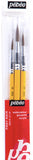 Pebeo Artist Natural Paint Brushes Set (Pointed)