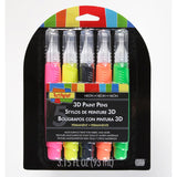 Scribbles® 3D Fabric Paint Pens - Primary Colors (5pc)