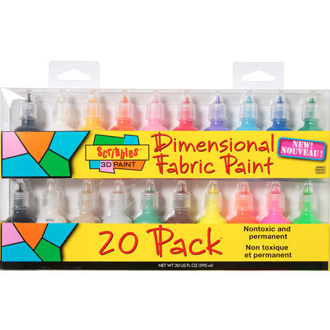 Scribbles® Iridescent Gold 3D Fabric Paint