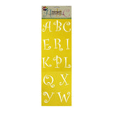 Delta Creative Squiggle Alphabet Stencil Set